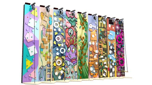 Customized Largeart Climbing Wall Indoor Playground Equipment Trampoline Park For Kids And Adults