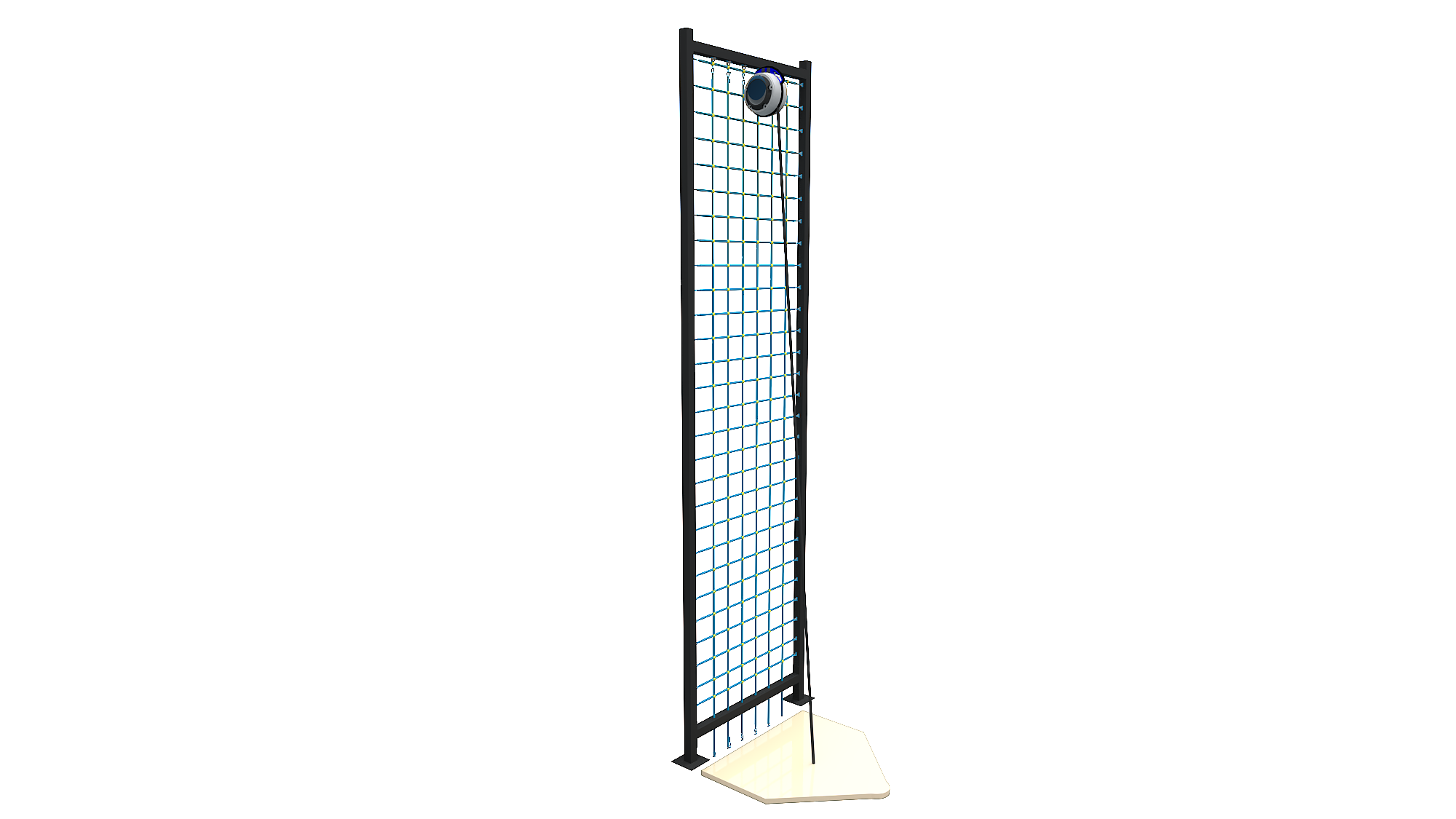 American Ninja Warrior Playground Swings Climbing Frame With Swing Obstacle Course Equipment Ninja Warrior