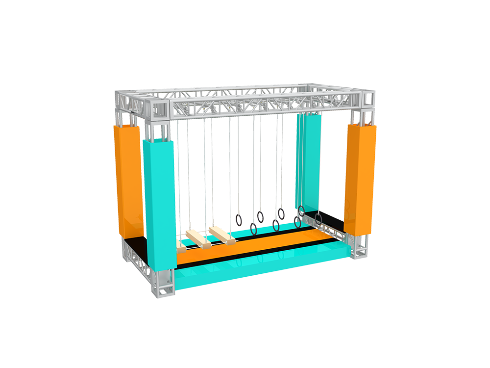 Manufacturers Hot Sale Children/Adult Amusement Park Newest Ninja Course, Kids Ninja Warrior