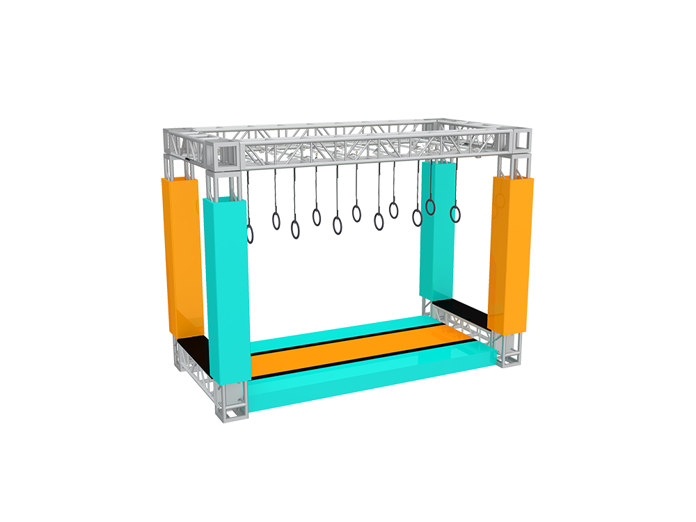 New Design American Eco-Friendly Adult Obstacle Courses Games, Children American Ninja Warrior Equipment