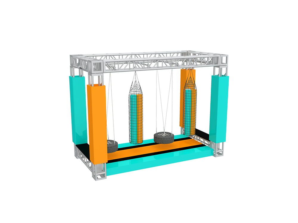 New Design American Eco-Friendly Adult Obstacle Courses Games, Children American Ninja Warrior Equipment
