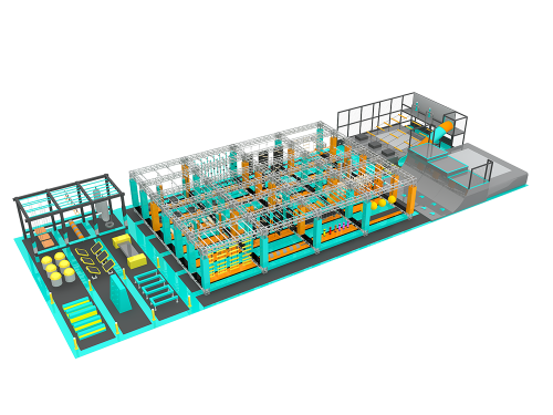 Children Amusement Park Commercial Soft Play Area Large Trampoline Park Indoor Playground Equipment For Kids Ninja Warrior