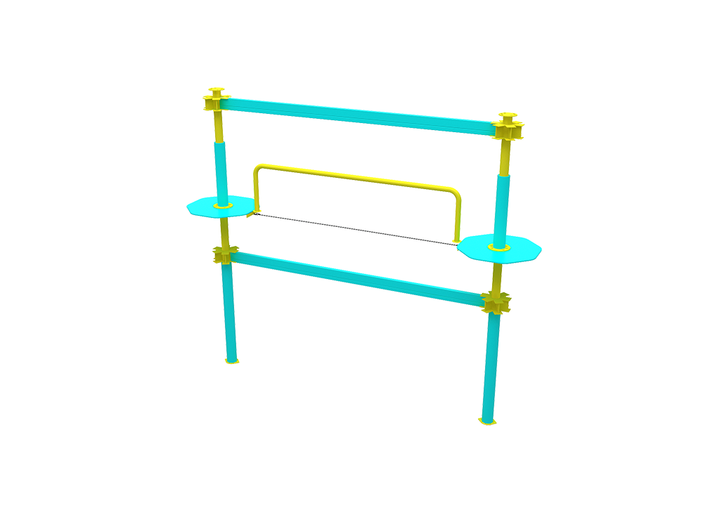 Customized High Rope Adventure Park Equipment Challenging Adventure Ropes Course For Kids