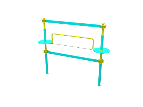 Customized High Rope Adventure Park Equipment Challenging Adventure Ropes Course For Kids