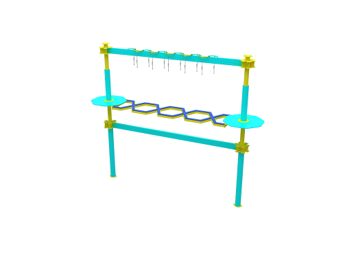Customized Indoor Challenging High Rope Adventure Park Equipment Adventure Ropes Course for Kids and Adults