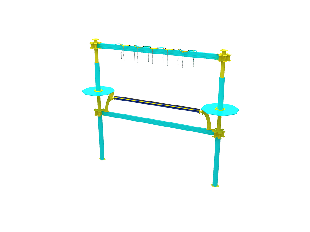 Customized Indoor Challenging High Rope Adventure Park Equipment Adventure Ropes Course for Kids and Adults