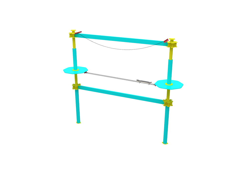 Customized Indoor Challenging High Rope Adventure Park Equipment Adventure Ropes Course for Kids and Adults