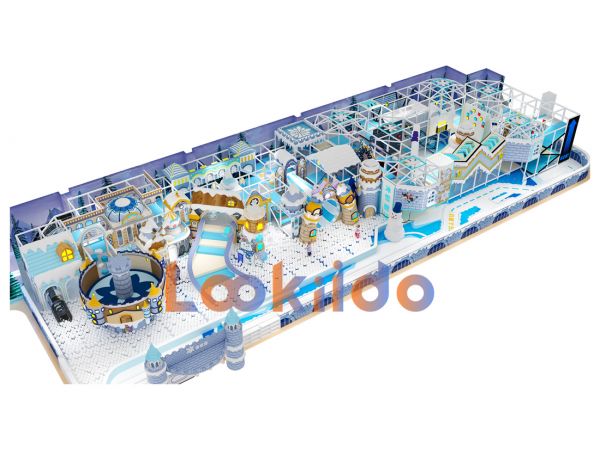 Winter Snow Castle Ocean Theme Soft Play Adventure Park Equipment