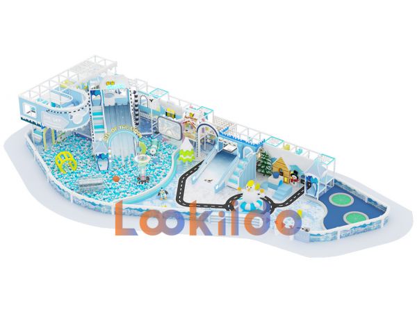 Winter Snow Castle Ocean Theme Soft Play Adventure Park Equipment
