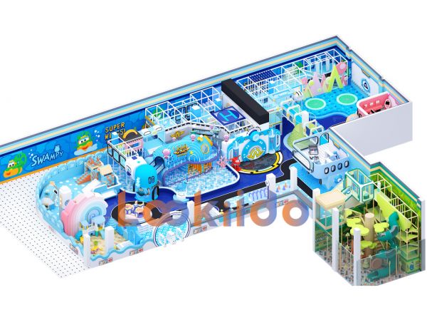 Winter Snow Castle Ocean Theme Soft Play Adventure Park Equipment