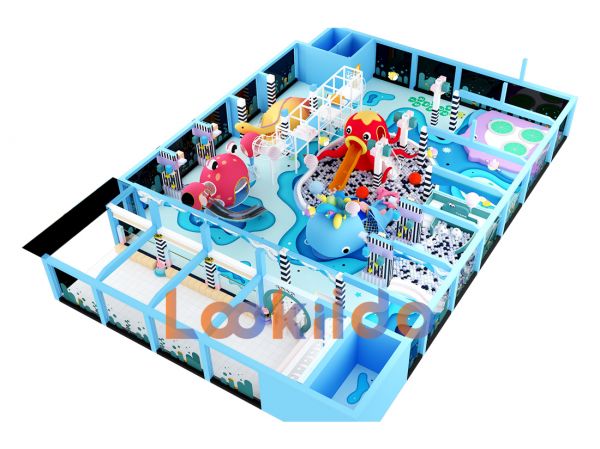 Winter Snow Castle Ocean Theme Soft Play Adventure Park Equipment