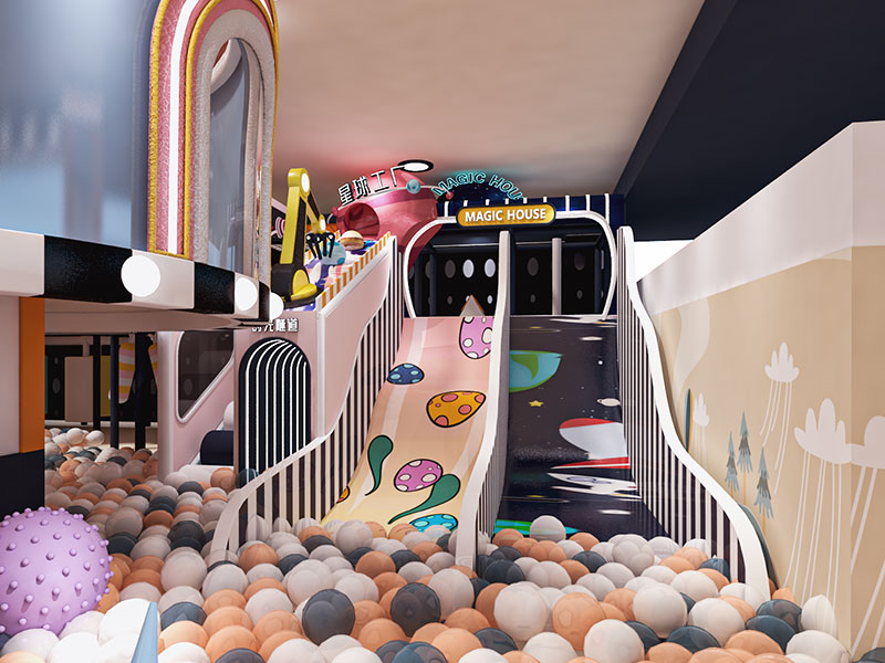 Colorful Macaron Themed Soft Playground Planing in Hotel Shopping Mall