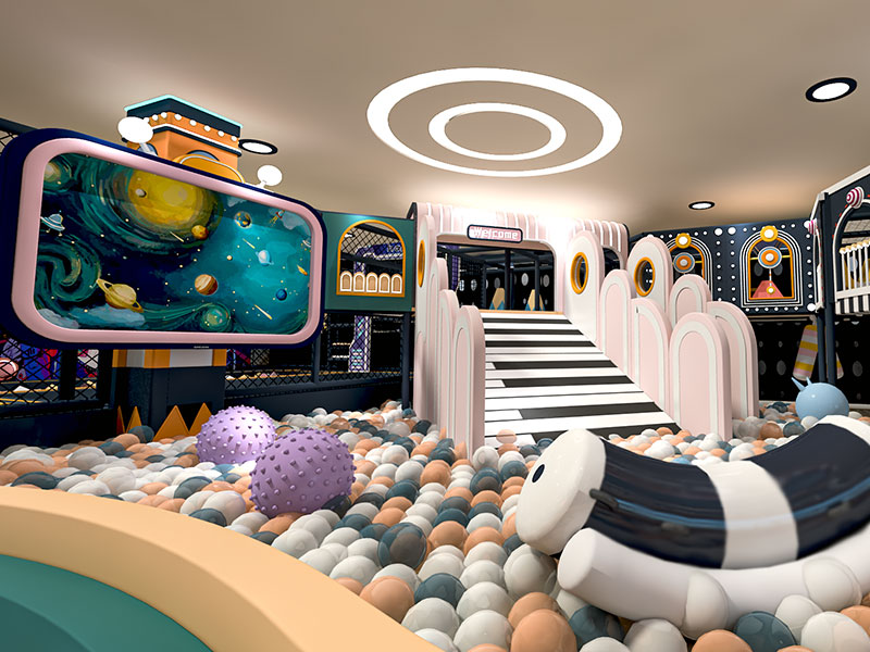 Colorful Macaron Themed Soft Playground Planing in Hotel Shopping Mall