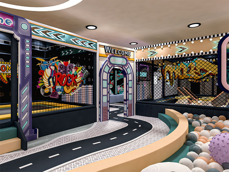 Colorful Macaron Themed Soft Playground Planing in Hotel Shopping Mall