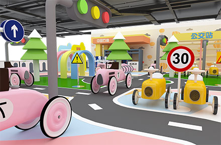 Traffic Car Role Playing School Parent Child Soft Playground