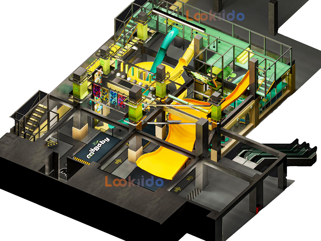 Commercial Giant Extra Long Fiberglass Slide Park Franchise Manufacturer