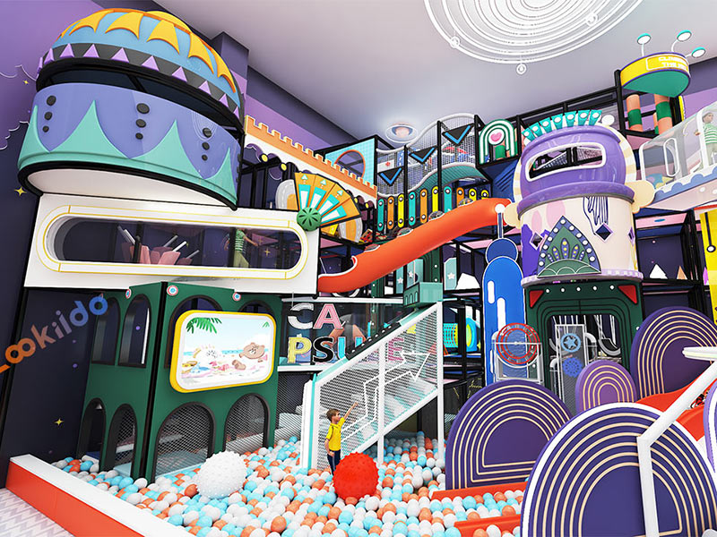 Multi-Story Maze Playground in High-Rise Real Estate Building