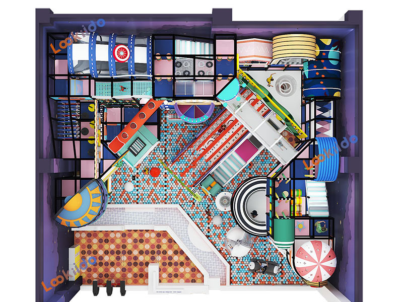 Multi-Story Maze Playground in High-Rise Real Estate Building