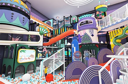 Multi-Story Maze Playground in High-Rise Real Estate Building