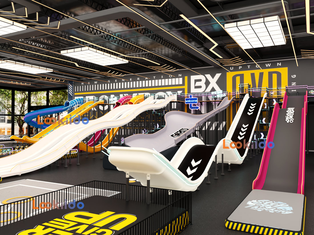 Indoor Giant Waterless Slide Park Investment Franchise Commercial Equipment Manufacturer