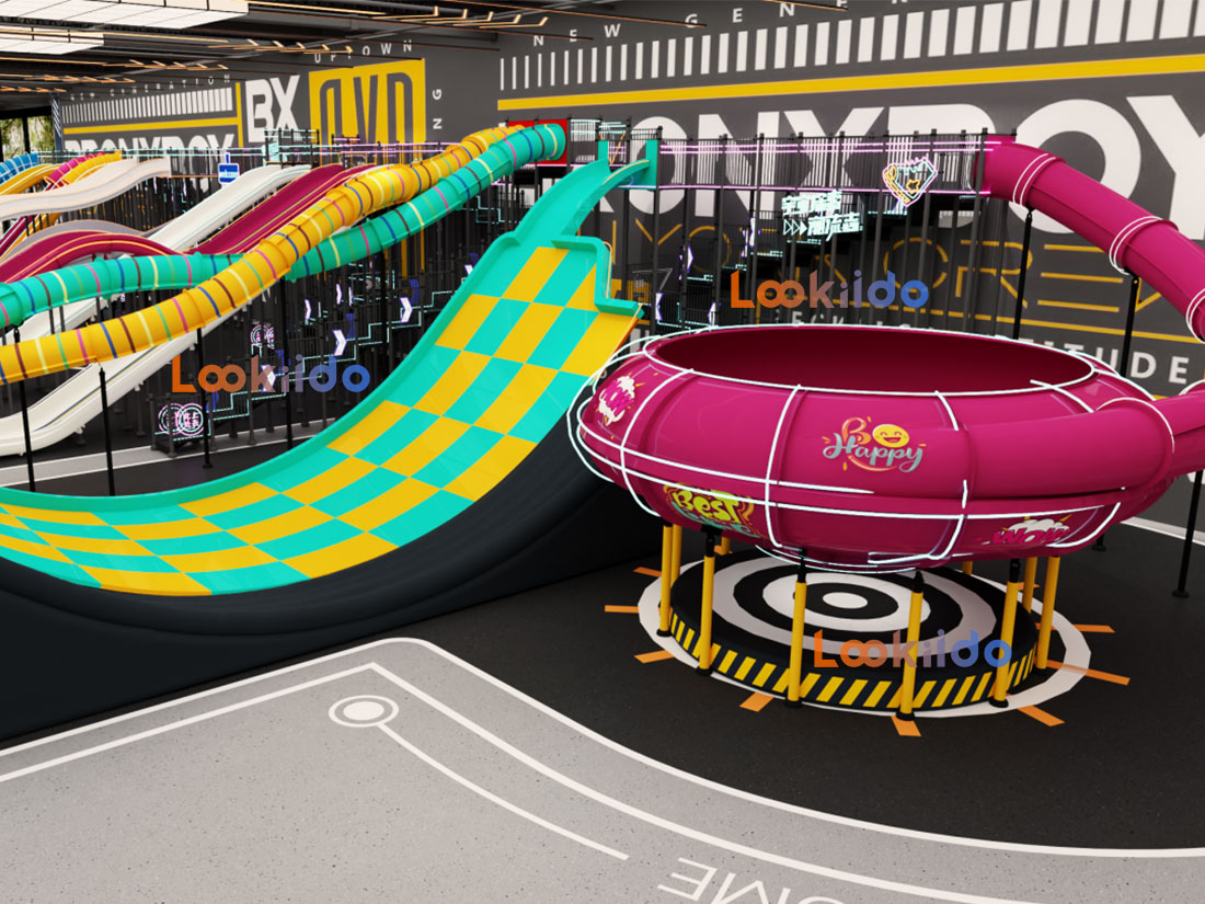 Indoor Giant Waterless Slide Park Investment Franchise Commercial Equipment Manufacturer