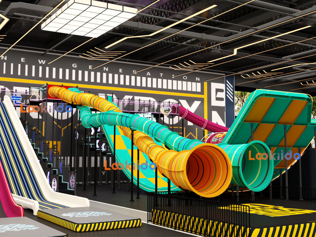 Indoor Giant Waterless Slide Park Investment Franchise Commercial Equipment Manufacturer