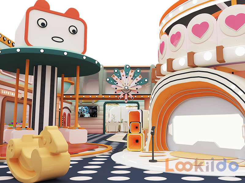 TV Cartoon Character Themed Macaron Playground Original Intellectual Property Design