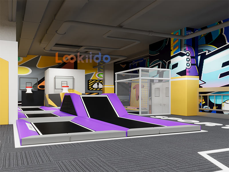 Trampoline Ropes Course Family Adventure Park with Go Karts Bowling Lanes
