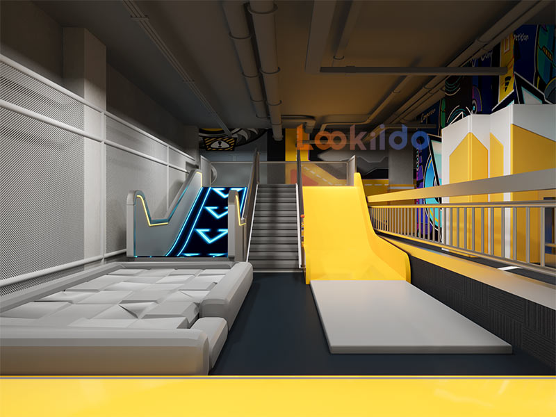 Trampoline Ropes Course Family Adventure Park with Go Karts Bowling Lanes