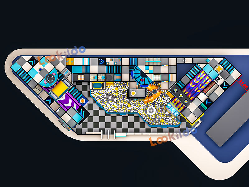 Space Themed Playground Equipment China Manufacturer for Young Children with Spiral Tube Slides