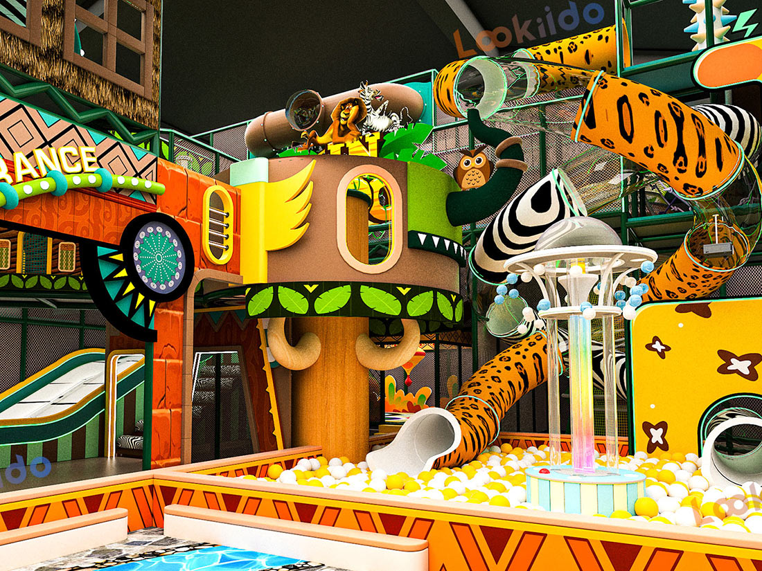 Jungle Expedition: Tailored Indoor Soft Playground Equipment Manufacturer with African Animal Theme