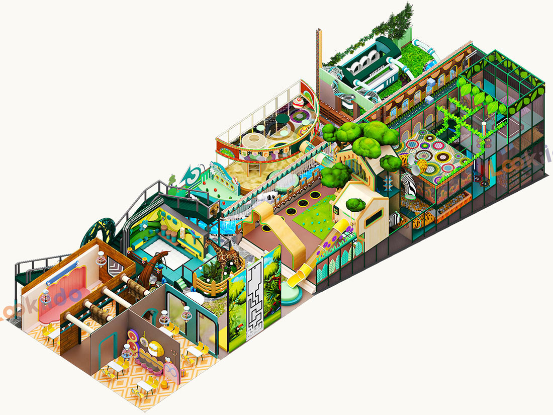 Jungle Expedition: Tailored Indoor Soft Playground Equipment Manufacturer with African Animal Theme