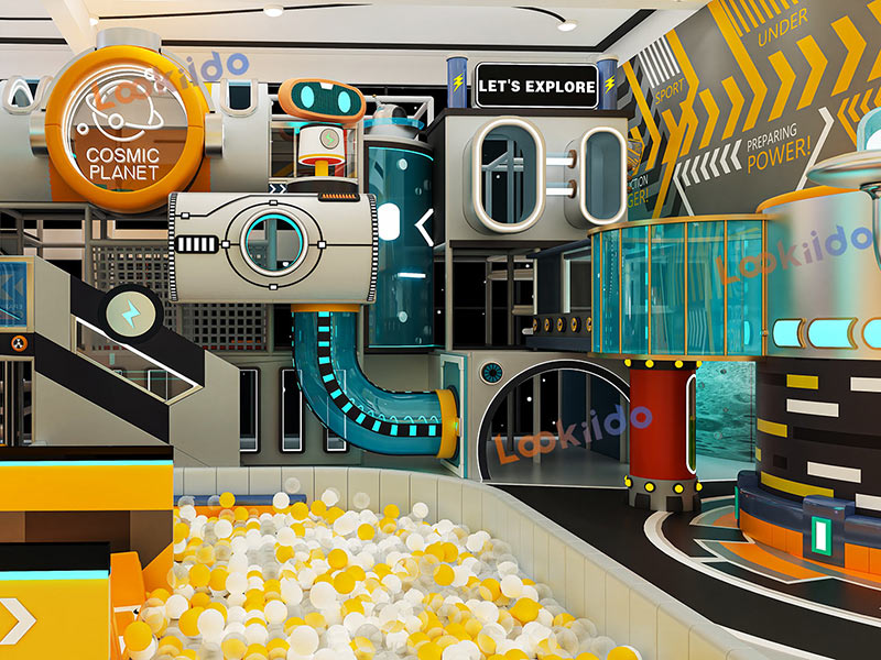 Galaxy RoboPlay: Robotic Adventure Indoor Playground Equipment for Kids Ages 3-8