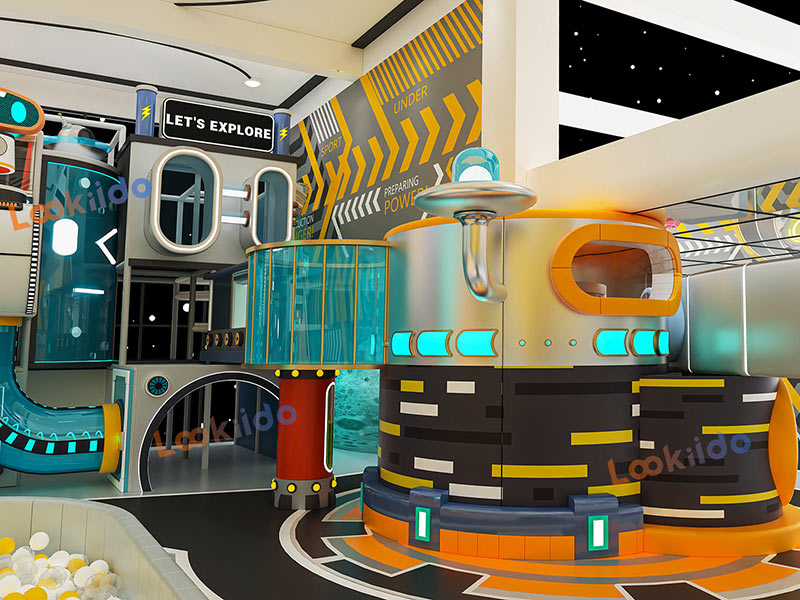 Galaxy RoboPlay: Robotic Adventure Indoor Playground Equipment for Kids Ages 3-8