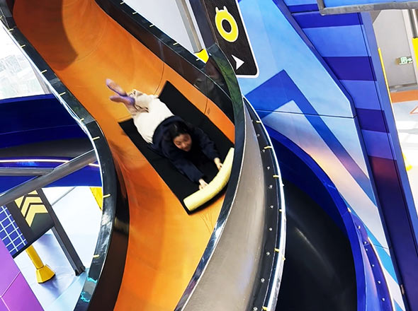 POV Python Slide Ride! Longest Spiral Descent – Safe Spinning Fun!
