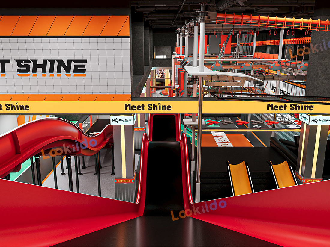 Adventure Sports Slide Complex Park Manufacturer with High Rope Course Equipment