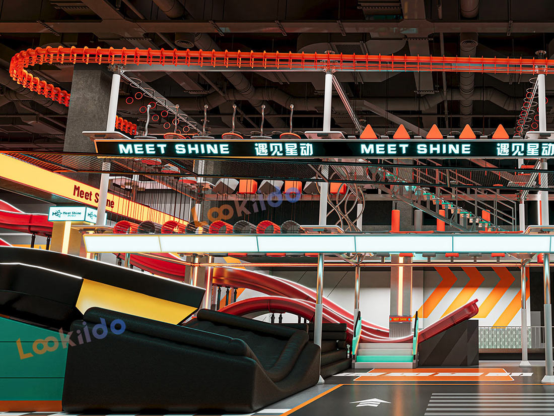 Adventure Sports Slide Complex Park Manufacturer with High Rope Course Equipment