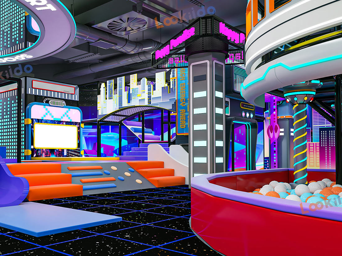 Customized Cosmic Cyber Playground: Where Futuristic Adventure Meets Play Equipment Manufacturers