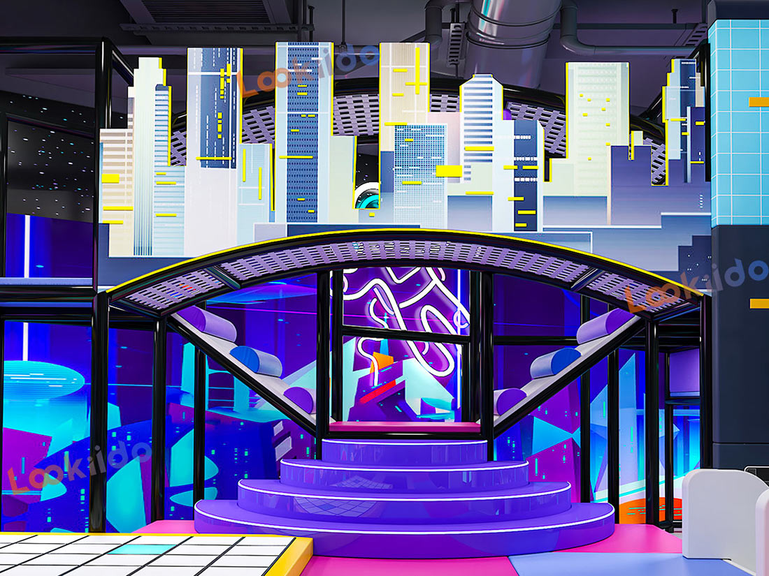 Customized Cosmic Cyber Playground: Where Futuristic Adventure Meets Play Equipment Manufacturers