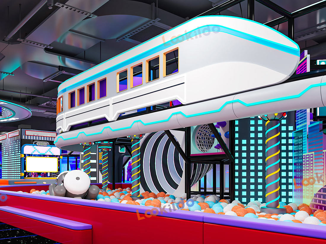 Customized Cosmic Cyber Playground: Where Futuristic Adventure Meets Play Equipment Manufacturers
