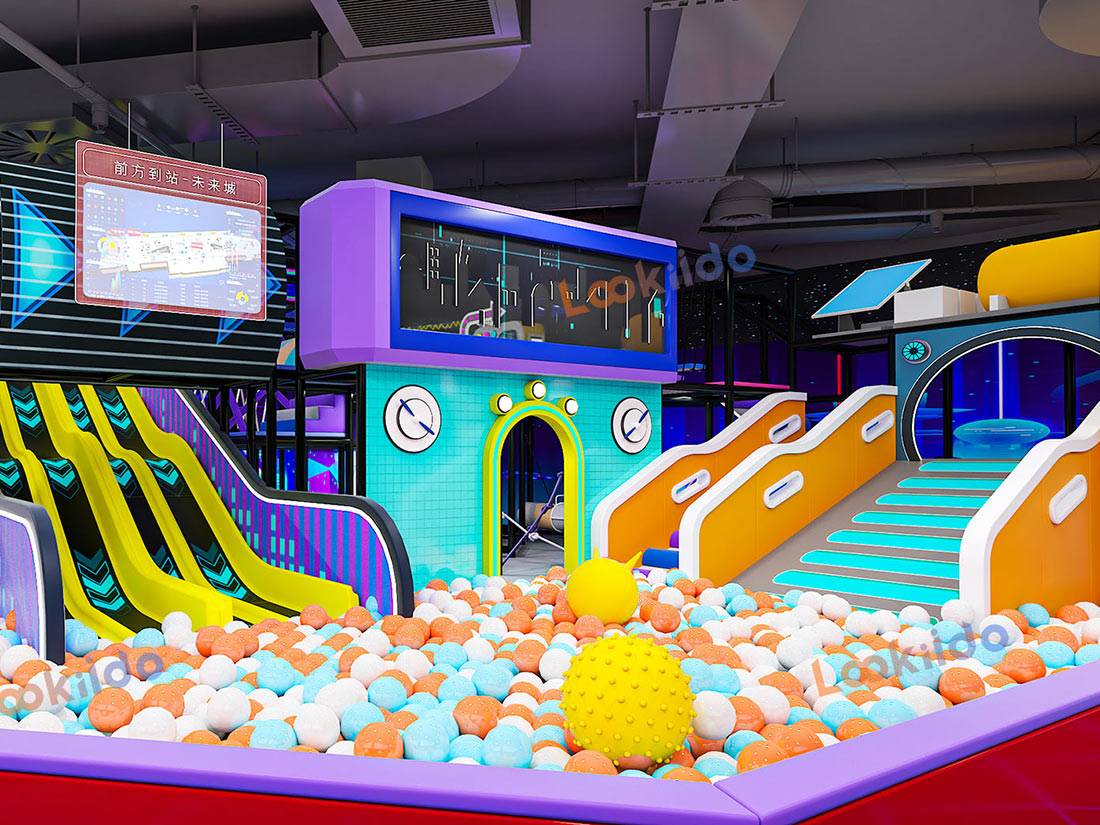Customized Cosmic Cyber Playground: Where Futuristic Adventure Meets Play Equipment Manufacturers
