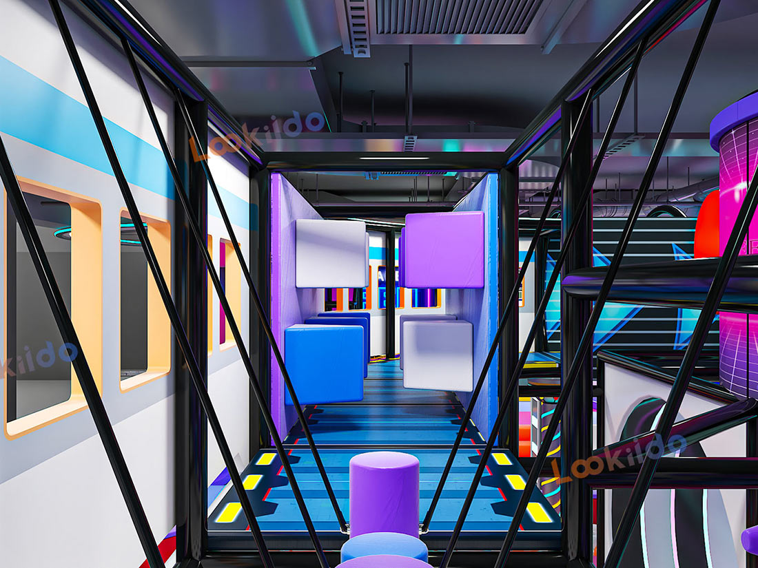 Customized Cosmic Cyber Playground: Where Futuristic Adventure Meets Play Equipment Manufacturers
