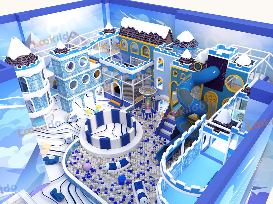 Glacier Palace: Customized Durable Indoor Snow Kingdom Playground Equipment for Warm Climates