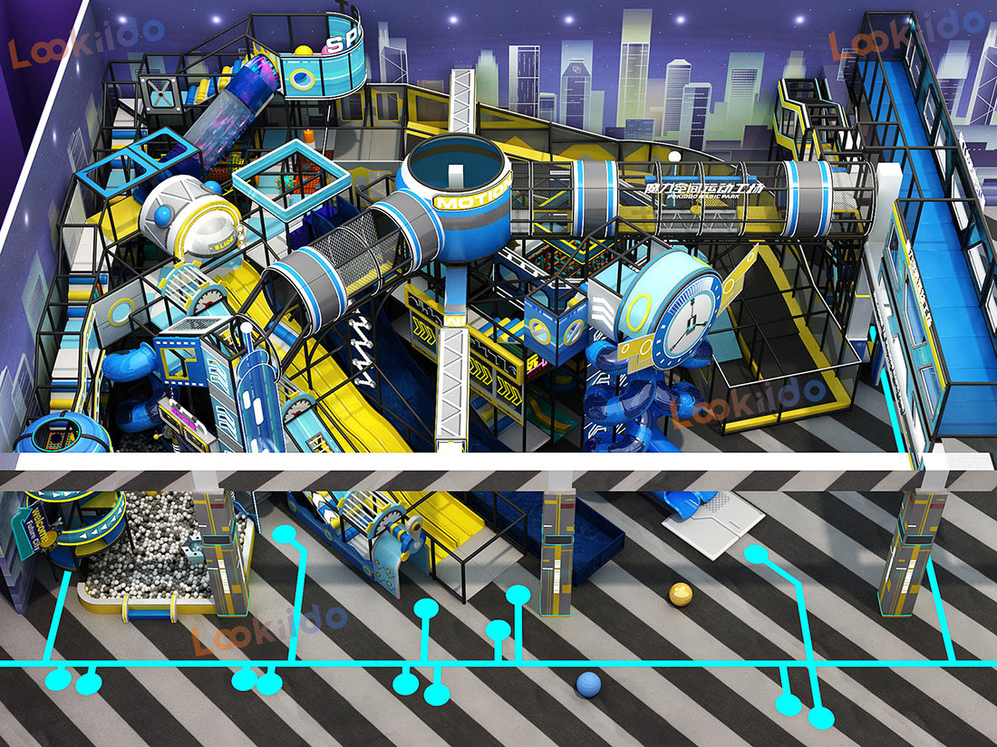 Magical Space Motion Playground: A Time-Shift Adventure Amusement Equipment for Ages 3-12