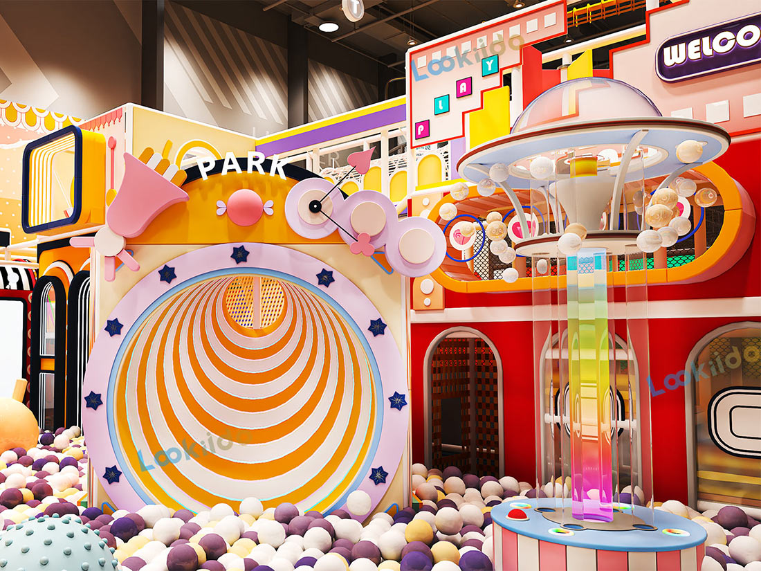 Dual-Age Indoor Adventure Park Featuring Sports Trampolines and Soft Play Maze Equipment