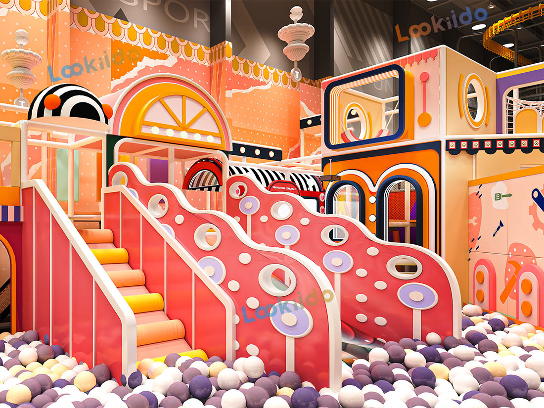 Dual-Age Indoor Adventure Park Featuring Sports Trampolines and Soft Play Maze Equipment