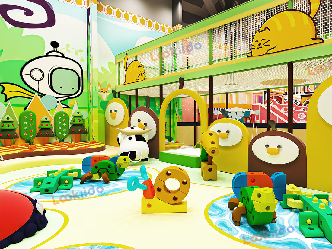 Dual-Age Indoor Adventure Park Featuring Sports Trampolines and Soft Play Maze Equipment