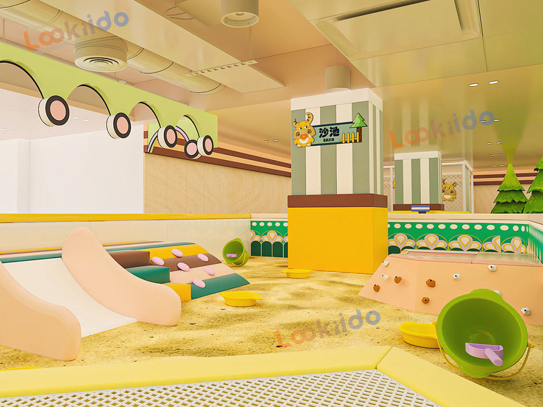 LEGO-Style Botanical Indoor Playground Manufacturers with Ride-On Cars for Ages 3-8