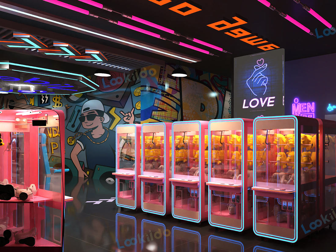 Luxury Family Entertainment Center with Dining and Arcade for High-Net-Worth Families